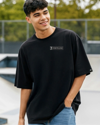 Printwar Classic Oversized Black T-Shirt 240GSM