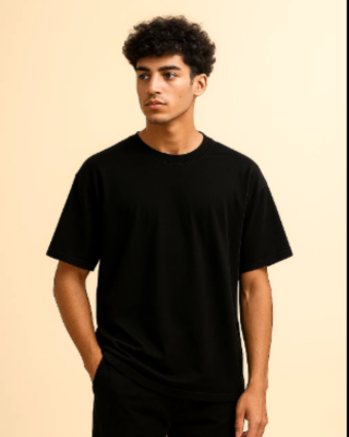 Classic Black Oversize T-Shirt Oversize Fit 210GSM