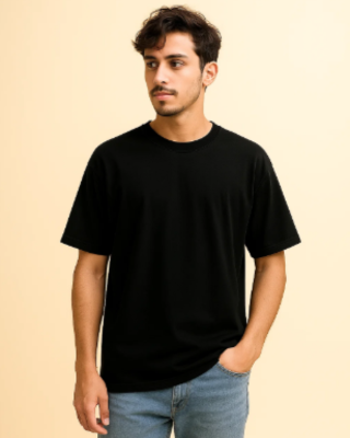 Classic Black Oversize T-Shirt Oversize Fit 210GSM